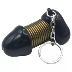 Roomfun - portachiavi divertente a forma di pene (nero)