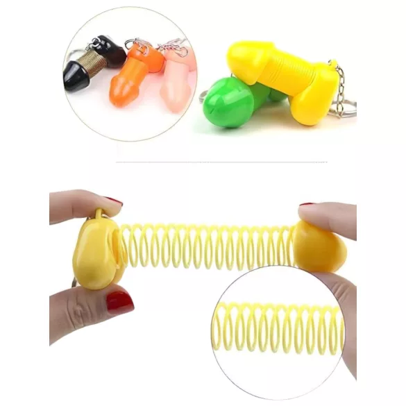 Roomfun - portachiavi divertente a forma di pene (nero)