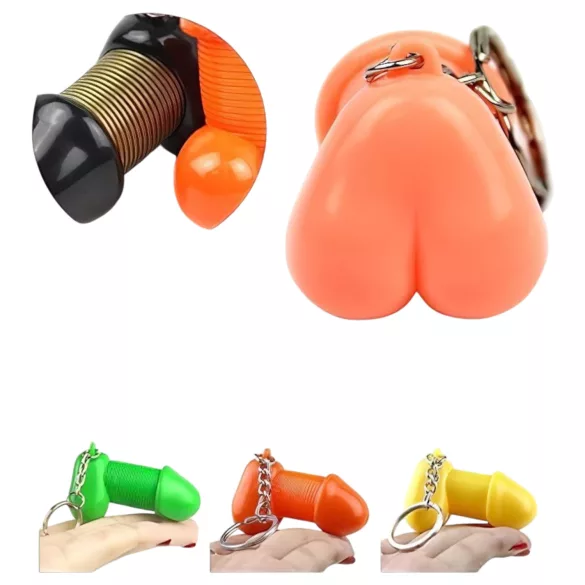 Roomfun - portachiavi divertente a forma di pene (naturale)