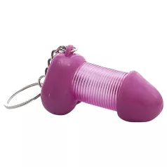 Roomfun - portachiavi divertente a forma di pene (viola)
