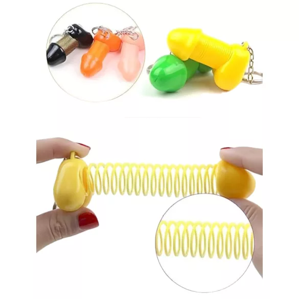 Roomfun - portachiavi divertente a forma di pene, regalo erotico (viola)