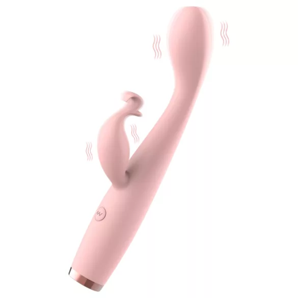 AlvUp - vibratore punto G con stimolatore clitorideo - silicone rosa