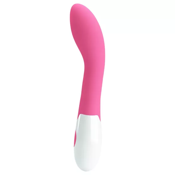 Pretty Love Bishop - vibratore punto G impermeabile - silicone rosa bianco