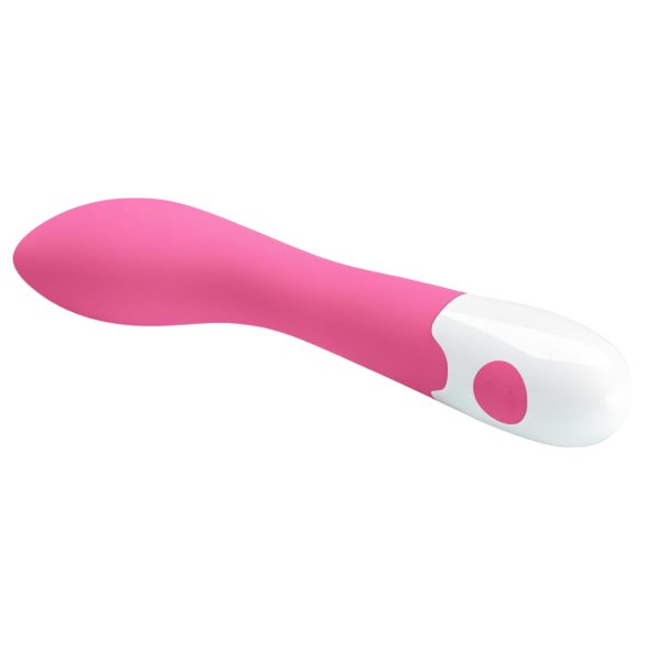 Pretty Love Bishop - vibratore punto G impermeabile - silicone rosa bianco