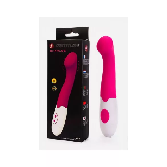 Pretty Love Charles - vibratore punto G impermeabile - silicone rosa