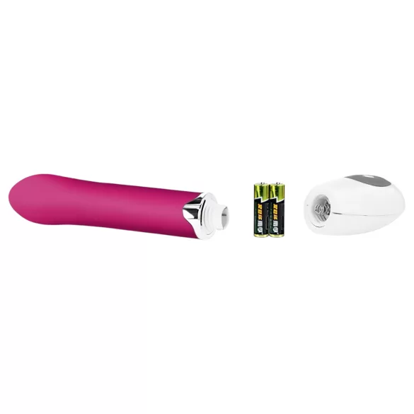 Pretty Love Daniel - vibratore punto G impermeabile - silicone rosa bianco