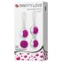 Pretty Love Orgasmic - Set di Geisha Balls Modulare (Bianco-Lilla)