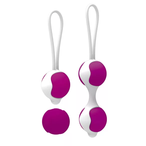 Pretty Love Orgasmic - set di palline vaginali regolabili - bianco/viola