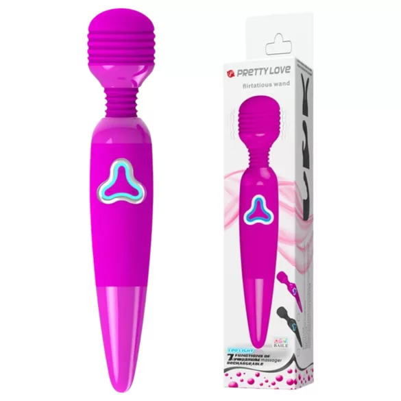 Pretty Love Wand - vibratore massaggiante ricaricabile - silicone viola