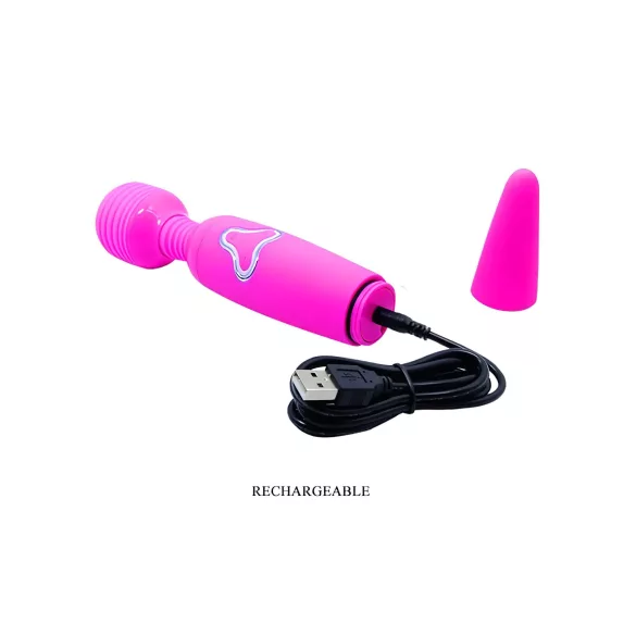 Pretty Love Wand - vibratore massaggiante ricaricabile - silicone viola