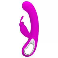   Pretty Love Webb - vibratore rabbit con stimolatore clitorideo - silicone rosa