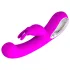 Pretty Love Webb - vibratore rabbit con stimolatore clitorideo - silicone rosa