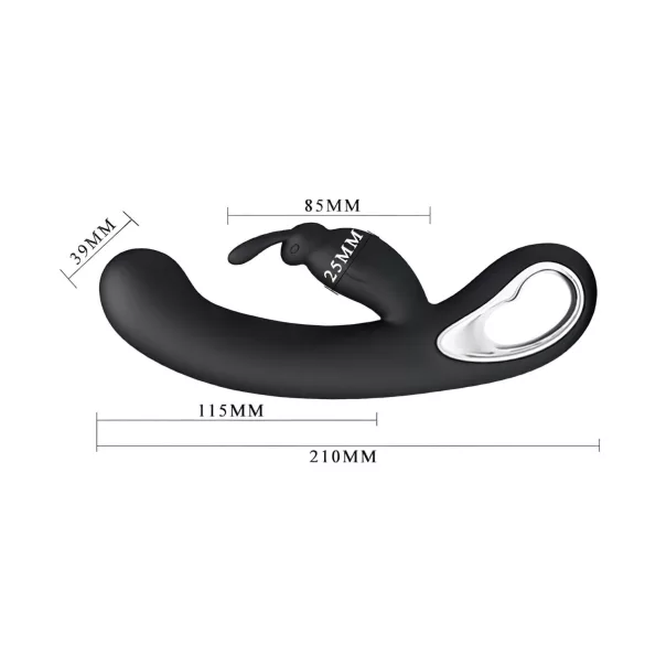 Pretty Love Webb - vibratore rabbit impermeabile con stimolatore clitoride