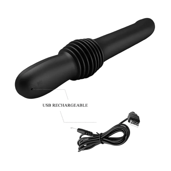 Pretty Love Pazuzu - vibratore stimolatore glande - nero