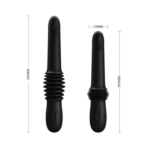 Pretty Love Pazuzu - vibratore stimolatore glande - nero
