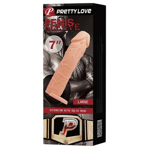 Pretty Love - guaina pene con anello per erezione (color carne)