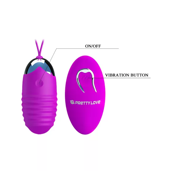 Pretty Love Jessica - ovetto vibrante - silicone viola