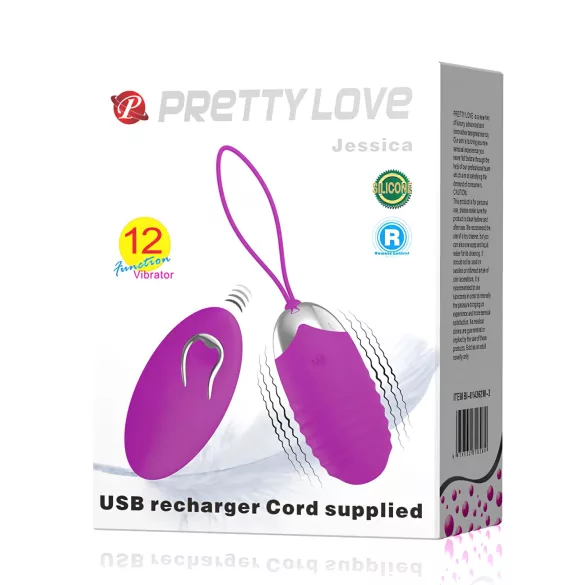 Pretty Love Jessica - ovetto vibrante - silicone viola