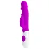 Pretty Love Peter - vibratore rabbit con stimolatore clitoride - silicone viola