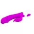 Pretty Love Peter - vibratore rabbit con stimolatore clitoride - silicone viola