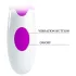 Pretty Love Peter - vibratore rabbit con stimolatore clitoride - silicone viola