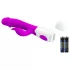 Pretty Love Peter - vibratore rabbit con stimolatore clitoride - silicone viola