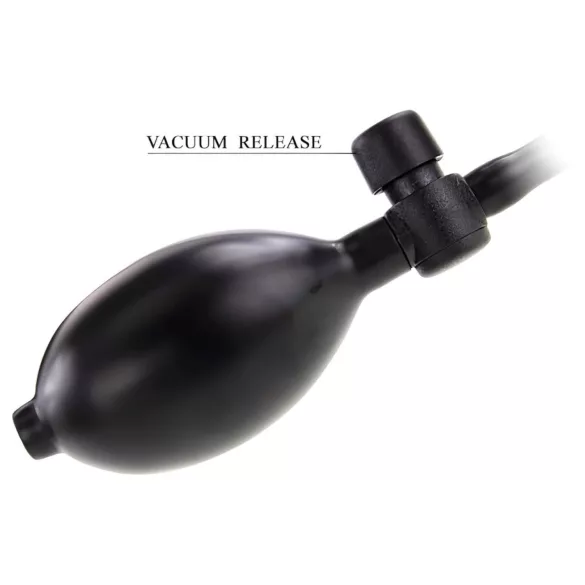 Pretty Love - plug anale gonfiabile con sfera interna - nero