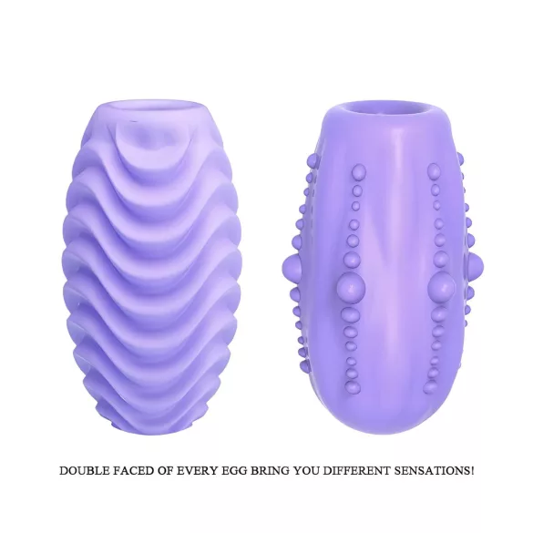 Pretty Love Romantic - masturbatore a forma di uovo - silicone viola - 1 pezzo