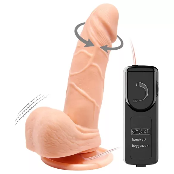 Baile Barbara Mark - vibratore realistico rotante - 15 cm color carne