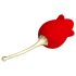 Amante Rosa Love - Vibratore 2in1 con Lingua (Rosso)