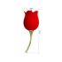 Amante Rosa Love - Vibratore 2in1 con Lingua (Rosso)