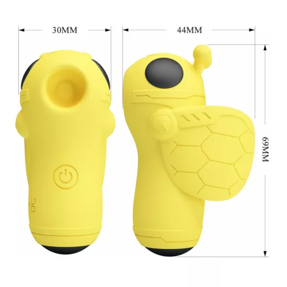 Pretty Love Magic Bee - vibratore da dito clitorideo - silicone giallo