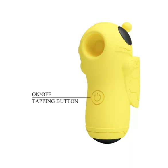 Pretty Love Magic Bee - vibratore da dito clitorideo - silicone giallo