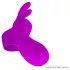 Pretty Love Bunny - mini vibratore da dito con orecchie - silicone viola