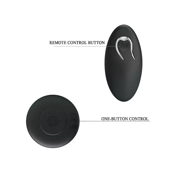 MR. PLAY - vibratore anale ricaricabile telecomandato - nero