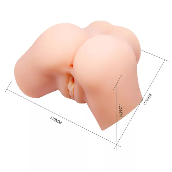 Crazy Bull - masturbatore realistico anale vibrante - colore naturale