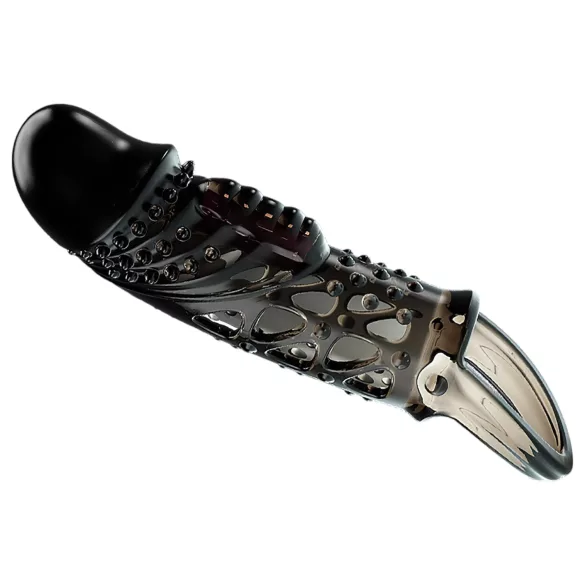Pretty Love Cecelia - guaina fallica con anello e vibrazione (nera)