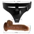 Imbracatura Pretty Love - universale con dildo - 17 cm (nero)