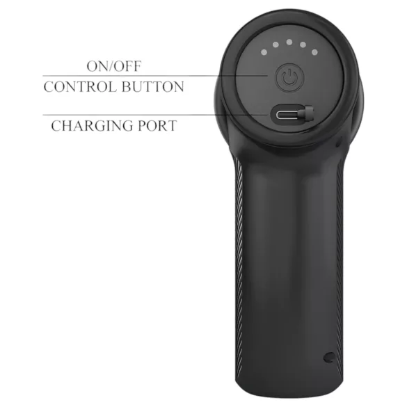 Pretty Love Dj Doctor - vibratore pistola spingente vaginale - nero