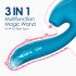 Vibeconnect - Vibratore G-punto e clitoride impermeabile (blu)