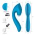 Vibeconnect - Vibratore G-punto e clitoride impermeabile (blu)