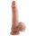 Dual Density - Dildo realistico ventosa con testicoli - 18cm (naturale)