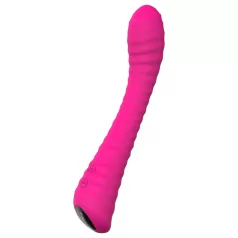   Sex HD Sunshine - vibratore punto G ricaricabile scanalato - silicone rosa