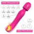 Sex HD Iris - vibratore massaggiante riscaldante 2 motori - silicone rosa