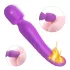 Sex HD Iris - vibratore massaggiante riscaldante 2 motori silicone viola