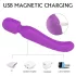 Sex HD Iris - vibratore massaggiante riscaldante 2 motori silicone viola