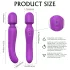 Sex HD Iris - vibratore massaggiante riscaldante 2 motori silicone viola