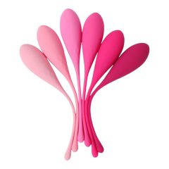   Allenamento Kegel Sex HD - Set di 6 palline rinforzanti in tonalità rosa