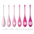 Sex HD Eggs - set di 6 palline vaginali kegel - silicone rosa
