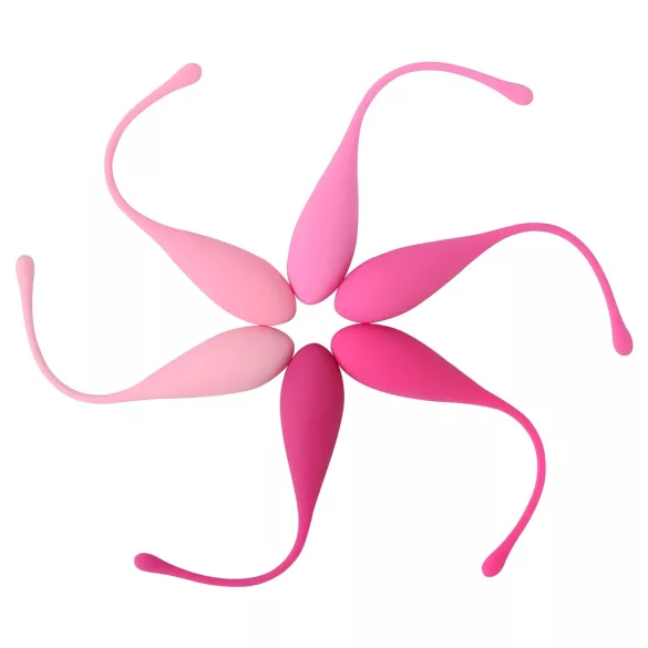 Sex HD Eggs - set di 6 palline vaginali kegel - silicone rosa
